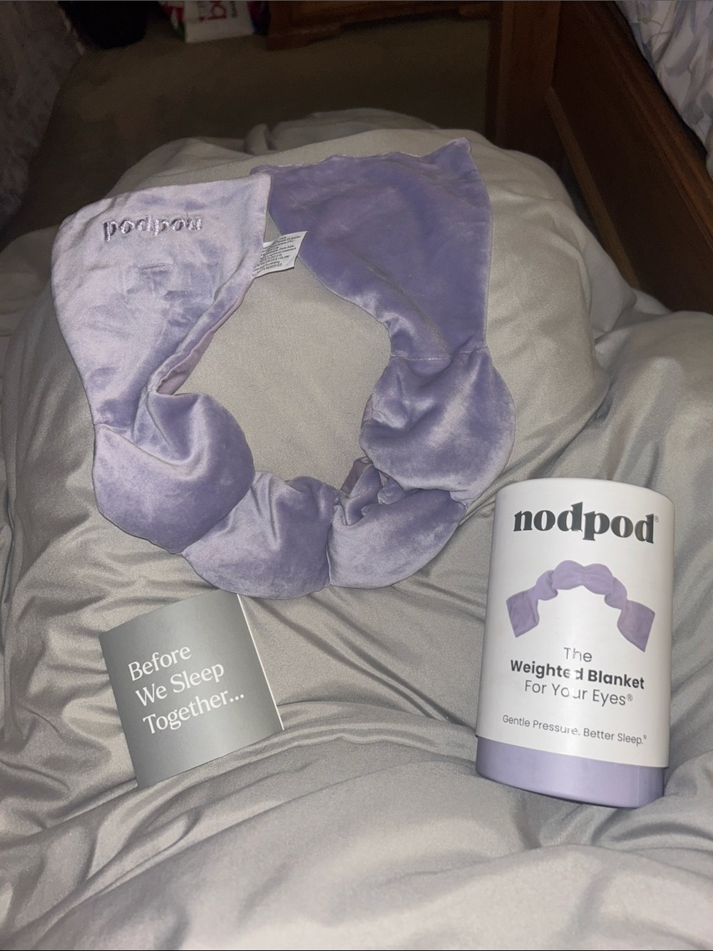 nodpod Lavender Weighted Eye Mask - Soothing Sleep Mask